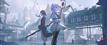 Fern & Frieren, Fern (Frieren: Beyond Journey's End), Frieren (Frieren: Beyond Journey's End), Anime, Frieren: Beyond Journey's End HD wallpaper