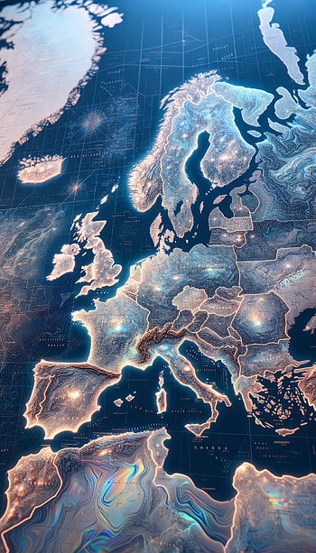 Europe Map Digital for s, map HD phone wallpaper