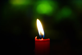 Red candle, light, flame HD wallpaper