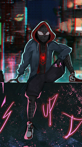 Spider-Man: Into the Spider-Verse, Animated superhero adventure, Striking Spider-Man , quality HD phone wallpaper