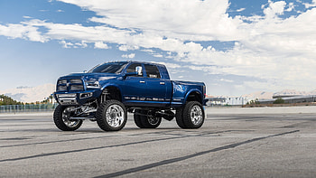 Ram Pickup, Dodge truck, Ram tuning, Chrome lifted HD wallpaper