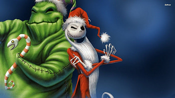 Oogie Boogie And Jack Skellington The Nightmare Before Chr Cartoon - fans.com HD wallpaper