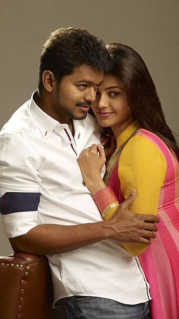 Nadigar Vijay, Thalapathy, Kajal Agarwal HD phone wallpaper