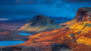 Isle of Skye, Lake and mountains, Scottish beauty, Scenic wonder HD wallpaper