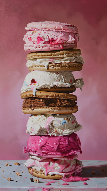 Ice Cream Sandwich Tower HD phone wallpaper