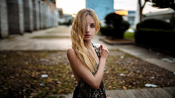 Blonde Girl Hairs On Face, blonde, girl, hairs, face, girls, model HD wallpaper