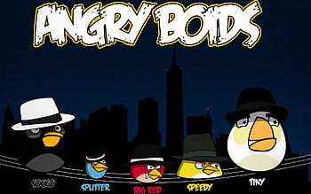 Angry Birds , High definition, Windows 7 theme, Angry Bird characters HD wallpaper