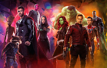 Avengers Infinity War 2018 Empire Magazine Cover hoot, avengers-infinity-war, 2018-movies, movies, artwork, deviantart, artist, thor, baby-groot, vision, gamora, star-lord, spiderman, hulk, falcon HD wallpaper