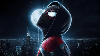 Spider Man Soars In Darkness, spiderman, superheroes, artwork, artist, digital-art, art, deviantart HD wallpaper