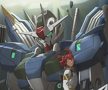 XVX-016RN Gundam Aerial Rebuild, Suletta Mercury, Anime, Mobile Suit Gundam: The Witch from Mercury, XVX-016 Gundam Aerial HD wallpaper