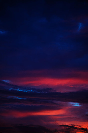 Sunset, Sky, Twilight, Clouds, Dark, Dusk HD phone wallpaper
