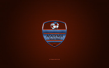 Puerto Cabello FC, Venezuelan football club, blue logo, orange carbon fiber background, Venezuelan Primera Division, football, Puerto Cabello, Venezuela, Puerto Cabello FC logo HD wallpaper