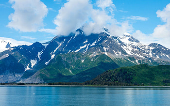 Nature, Sky, Mountains, Usa, Lake, United States, Alaska, Kenai Fjords, Kenaifjords HD wallpaper