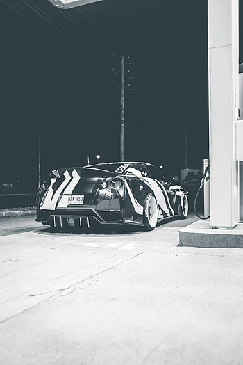 Sports, Cars, Car, Sports Car, Bw, Chb, Refueling, Filling HD phone wallpaper