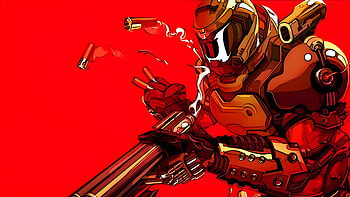 The Doom Slayer Reloading His Super Shotgun, doom, games HD wallpaper