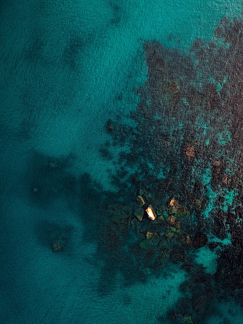 Nature, Water, Stones, View From Above, Ripples, Ripple, Ocean HD phone wallpaper