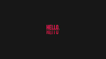Hello Typography Dark , typography, dark HD wallpaper