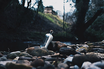 Message in a Bottle, Personal creation, DIY project, Self-made container HD wallpaper