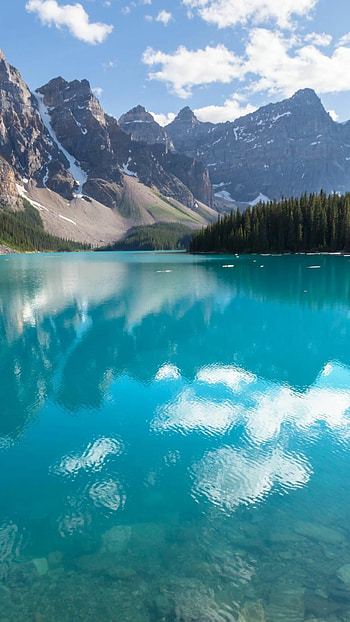 Turquoise lake dreams, Mobile enchantment, Nature's vibrant jewel, Serene escapade HD phone wallpaper
