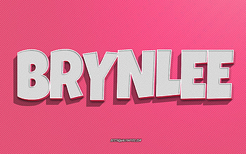 Brynlee, pink lines background, with names, Brynlee name, female names, Brynlee greeting card, line art, with Brynlee name HD wallpaper