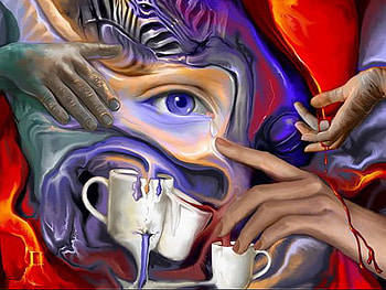 color flow , surreal, flow, color, painting HD wallpaper