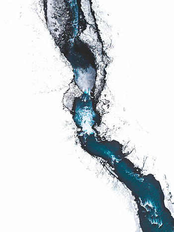 Iceland, river, aerial view HD phone wallpaper