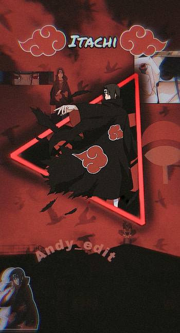 Itachi, art, Sharingan, collage, edit, , Naruto, God, anime HD phone wallpaper