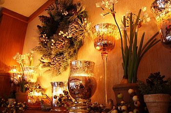 Modern Christmas Look, glass, decoration, bulbs, light HD wallpaper