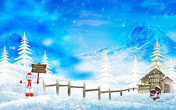 christmas, snowman, elves, sign HD wallpaper