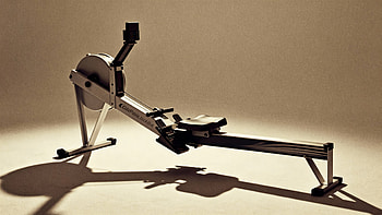 Rowing Machine — Sleek Rower in Studio Light, rowing machine HD wallpaper