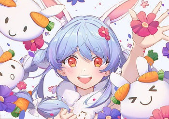 Usada Pekora, Anime, Virtual Youtuber, Hololive HD wallpaper
