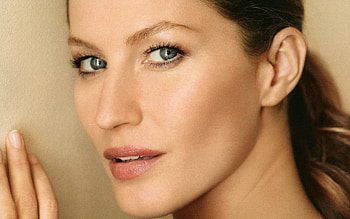 Gisele Bundchen, Supermodel, Model, Blue Eyes, Makeup, Brazilian, Chanel HD wallpaper