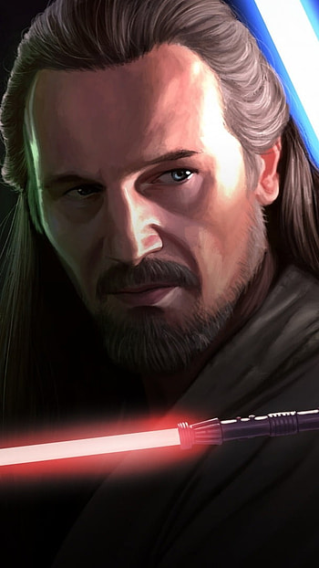 Obi Wan Kenobi, Qui Gon Jinn Art HD phone wallpaper