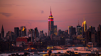 New York Sunset, Travels, Empire State Building, Urban landscape HD wallpaper