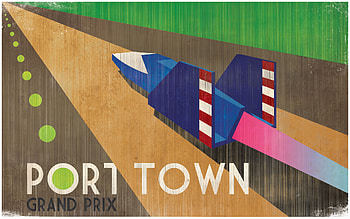 Retro game poster - F-Zero, retro, port town, f-zero, ign HD wallpaper