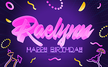 Happy Birtay Raelynn, , Purple Party Background, Raelynn, creative art, Happy Raelynn birtay, Raelynn name, Raelynn Birtay, Birtay Party Background HD wallpaper