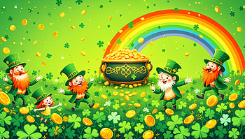 St. Patrick's Day Celebration: Ultra, St. Patrick's Day, leprechaun, rainbow HD wallpaper
