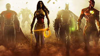 Injustice: Gods Among Us, , Superhero roster, Gaming visuals HD wallpaper