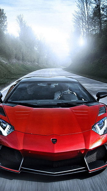 Lamborghini, Red HD phone wallpaper