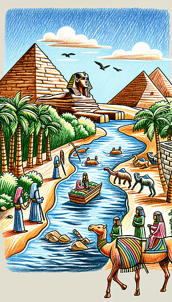 Timeless Egyptian Scene: A Stunning , pyramid HD phone wallpaper