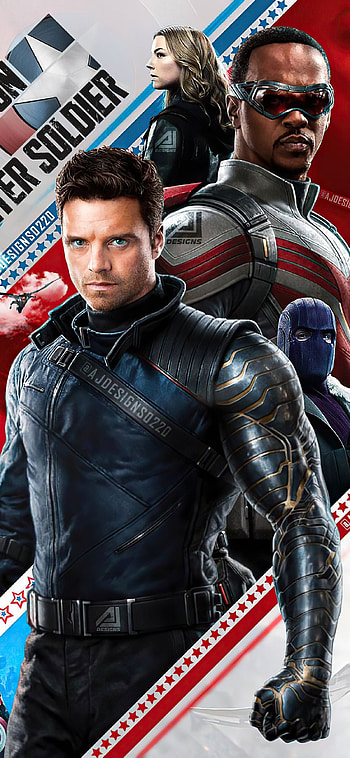 The Falcon and the Winter Soldier poster, , Bucky Barnes HD phone wallpaper