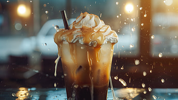 Root Beer Float Dessert, root beer float, ice cream, dessert, drink HD wallpaper