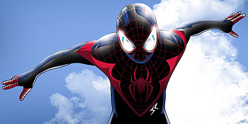Spiderman On The Sky, spiderman, artist, artwork, superheroes, digital-art, deviantart HD wallpaper