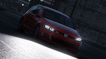 Night, Golf GTI HD wallpaper