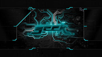 geek chip printed circuit board neon hardware HD wallpaper