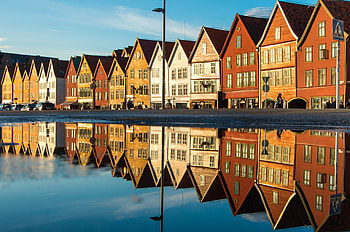 Bryggen, Historic district, Bergen, Northern Europe HD wallpaper