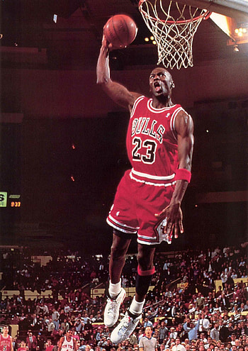 Michael Jordan, Legendary basketball player, Slam dunk, Sports hero HD phone wallpaper