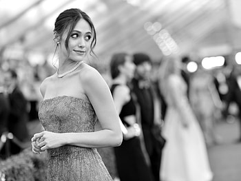 Emmy Rossum 2017, emmy-rossum, celebrities, girls, monochrome, black-and-white HD wallpaper