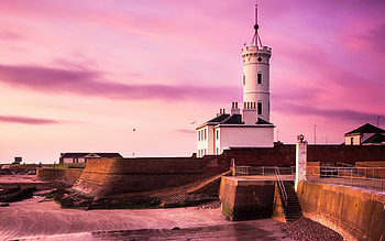 Lighthouse, guide, sentinel, coast HD wallpaper