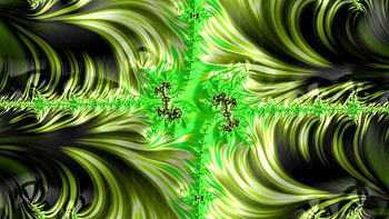 Trippy Psychedelic Fractal, trippy, psychedelic, trance, green, black, Abstract, fractal, abstract green, abstract black HD wallpaper